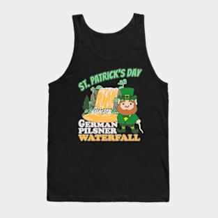 St Patricks Day German Pilsner Beer Waterfall Tank Top